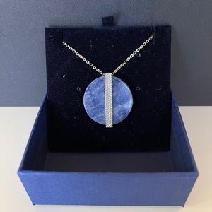 Swarovski SODALITE Crystal Embellished Pendant Necklace